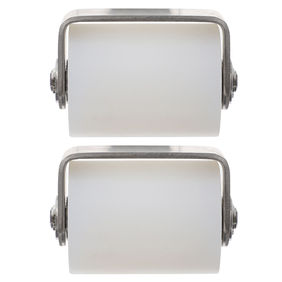 2Pcs Stainless Steel Nylon Gate Roller With Bracket For Sliding Door 3741162127163