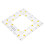 1Pc Square Shape Fabric Measure Plastic Sewing Ruler for Patchwork 1
