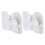 Guangmc 6pcs Speaker Wall Mount Brackets For Floating Rack Organizer 1