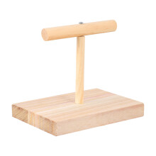Parrot Bird Wooden T Stand Perch Office Parrot Perch Toy