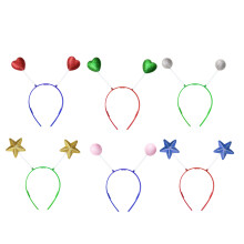 12Pcs Adorable Star Heart Ball Hair Hoops for Kids Parties