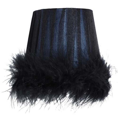 1Pc Blue Cloth Lampshade Durable Light Cover for Home Use