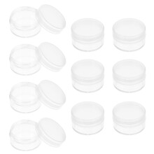 10Pcs Clear Plastic Watch Parts Organizing Cases with Sealed Lid