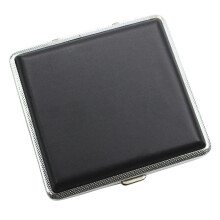 1Pc Pocket-Size Black Metal Storage Box