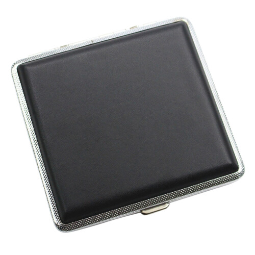1Pc Pocket-Size Black Metal Storage Box