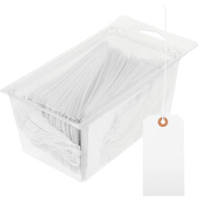 100 Pcs Clothing Display Tags 吊牌纸牌 12.10x6.00x0.10cm White