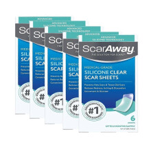 (5 box) 1-5X Scar Away Silicone Scar Sticker, Suitable for Scars