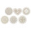 Raindrops Sewing Thread Holder Wood Square 6pcs 1