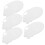 5Pcs White Plastic Painting Tools Durable Color Mixing Accessories 1