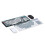 Tastiera e Mouse Wireless  Rotondi con Copritasti Adatti per Tablet e Laptop, Colore Bianco 8