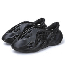 (34-35, Black) Trendy & Comfy Foam Slides For Kids Adult - Lightweight, Quick-drying & Non Slip Clogs For Outdoor Fun!