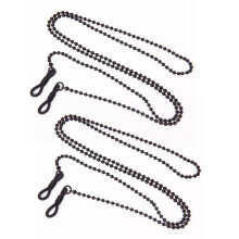 2X 1Pc Corde Chaine A Lunettes Porte-Lunettes En Cuivre - Noir
