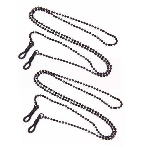 2X Catena Decorativa per Occhiali di Rame - Nero