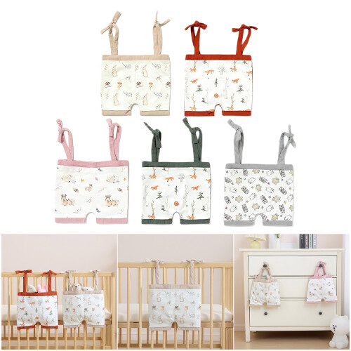 Baby Bed Hanging Storage Solution Secure Mounting Large-Gray 2