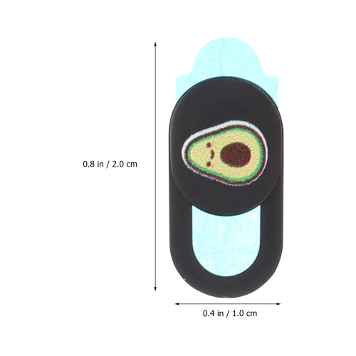 2Pcs Ultra-Thin Black Camera Covers ABS Material Privacy Protectors 1