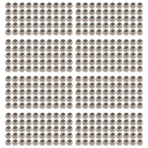 400Pcs M2 Zinc Plated Self-Locking Nylon Insert Hex Lock Nuts