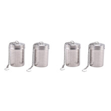 Tea Infusers for Loose Tea 4 Pack Stainless Steel Loose Leaf Tea Steeper Extra Fine Mesh Tea Balls with Drip Dray