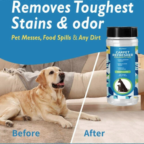 (Pink)300g Carpet Deodorizing Powder Deodorizer Quick-Dry Formula For Pet Deodorization Cat litter Boxes Carpets Etc 2