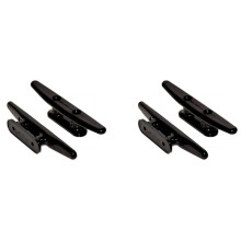 4 Pack Zwart Nylon Boot Cleat 6 Inch - Rope Cleat, Kayak, Boat Dock Cleats - Perfect voor Marine, Deck, Nautical Decor