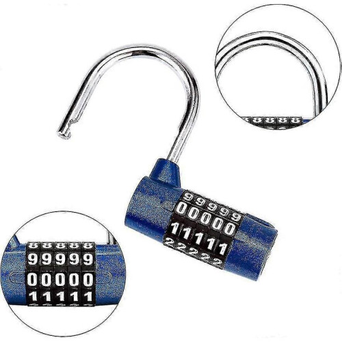5 Digit Combination Padlock, Gym Padlock, Can Be Reset Combination Locks 1