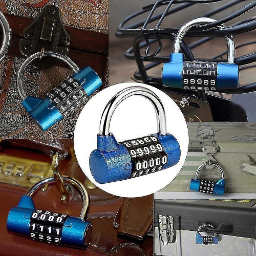 5 Digit Combination Padlock, Gym Padlock, Can Be Reset Combination Locks 2