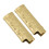 2Pcs Lighter Case Zinc Alloy Floral Gold 53 g 16