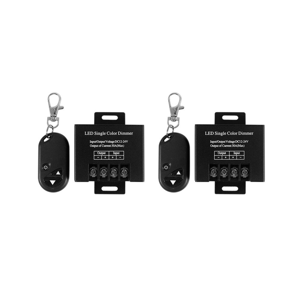 2X 30A Single Channel Led Dimmer Controller With 3 Key Wireless Rf Remote Control For Single Color 5050 Led Striplight 6031075261663