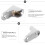 2pcs closet rod holders supports socket flange base silver 5