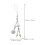 Beaded Phone Charm String White Bag Charm With 1pcs 2