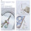 Beaded Phone Charm String White Bag Charm With 1pcs 5