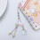 Beaded Phone Charm String White Bag Charm With 1pcs 6