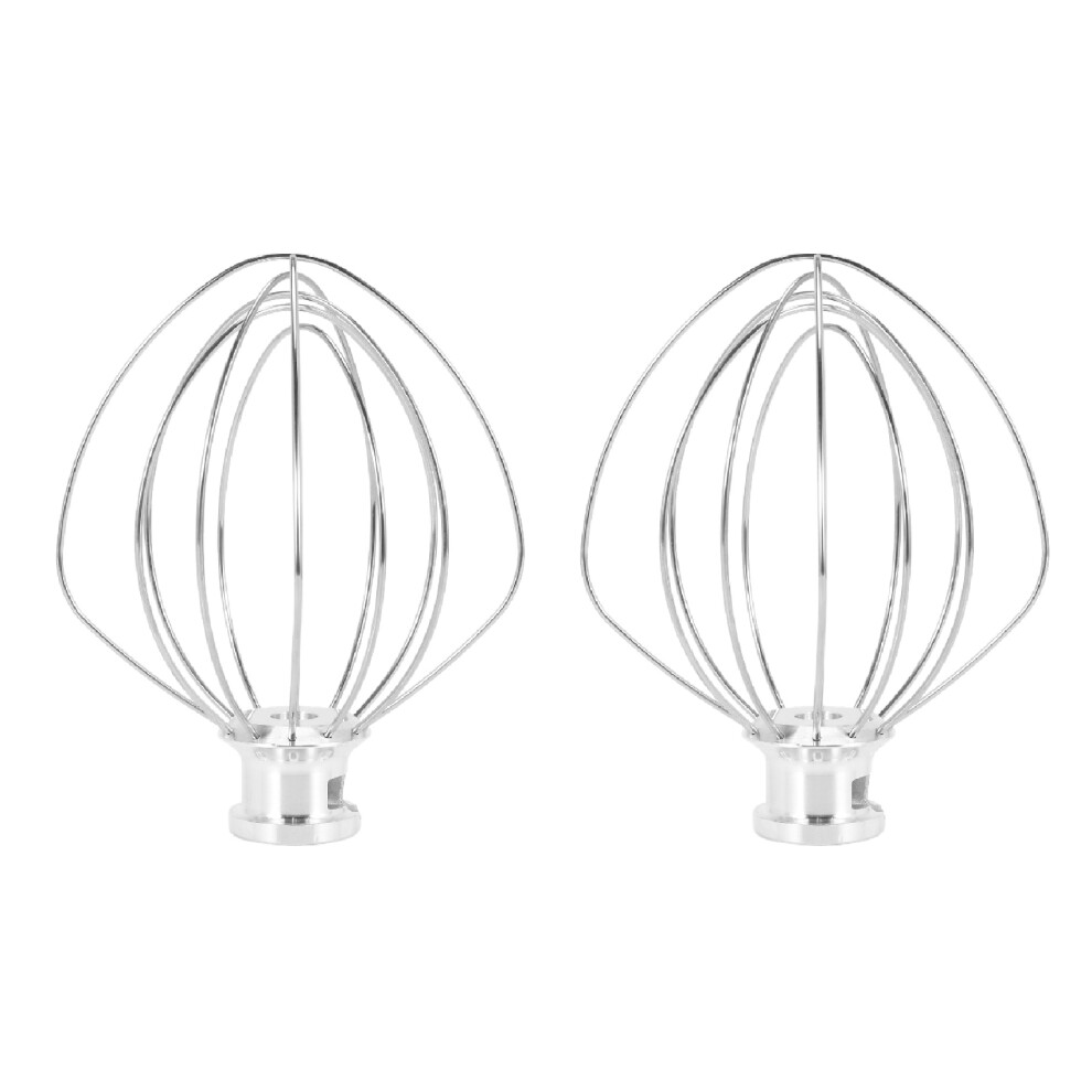 2X Stainless Steel Wire Whip Mixer Attachment For K45ww 9704329 Flour Cake Balloon Whisk Egg Cream Stirrer 6032310016956