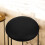 Black PU Round Bar Stool Replacement Seat Cushion for Home Use 3