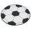 1pack Soccer Ball Rug Small Size For Bedroom Polyester 23.2in 4