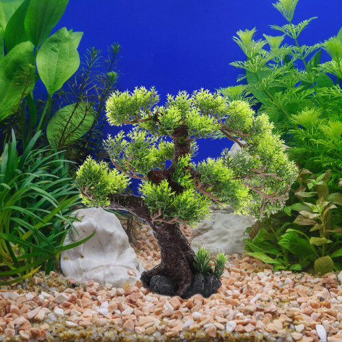 Resin Aquarium Tree Decor For Fish Tank 1set 2