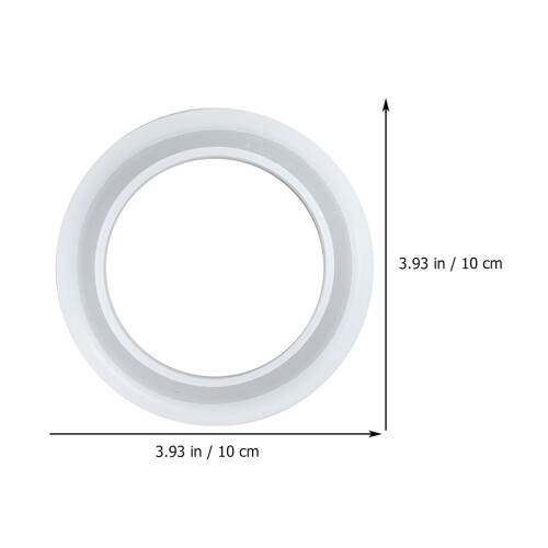 3Pcs White Silicone Bangle Mold DIY Bracelet Casting Mold Easy to Use 1