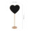 10 mini lavagne a cuore in legno con per e ricevimenti 2