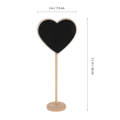 10 mini lavagne a cuore in legno con per e ricevimenti 1