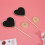10 mini lavagne a cuore in legno con per e ricevimenti 5