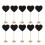 10 mini lavagne a cuore in legno con per e ricevimenti 7
