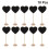 10 mini lavagne a cuore in legno con per e ricevimenti 8