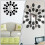 1Pc Lemon 3D Wall Clock Silver Plastic Mirror Sticker Mute Home Decor 3