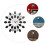 1Pc Lemon 3D Wall Clock Silver Plastic Mirror Sticker Mute Home Decor 5