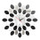 1Pc Lemon 3D Wall Clock Silver Plastic Mirror Sticker Mute Home Decor 7