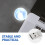 Auto Interior Lights Sound Activated Light Abs White 1pcs 6