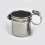 Silver Parrot Feeder Container Stainless Steel Bird Cage Accessory 9