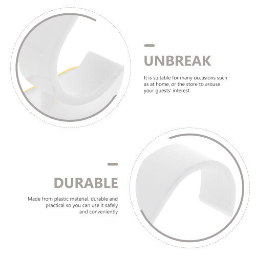 20Pcs White Plastic Watch Holder Bracelet Stand for Display 2