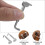 Chinrest Screws Brass Golden 2pcs 1.8in 7