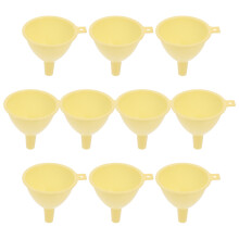10pcs Small Funnel Laboratory Plastic Liquid Funnel Kitchen Funnels