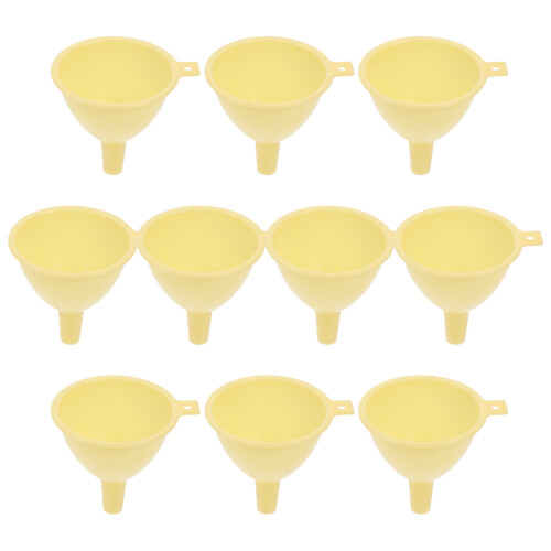 10pcs Small Funnel Laboratory Plastic Liquid Funnel Kitchen Funnels